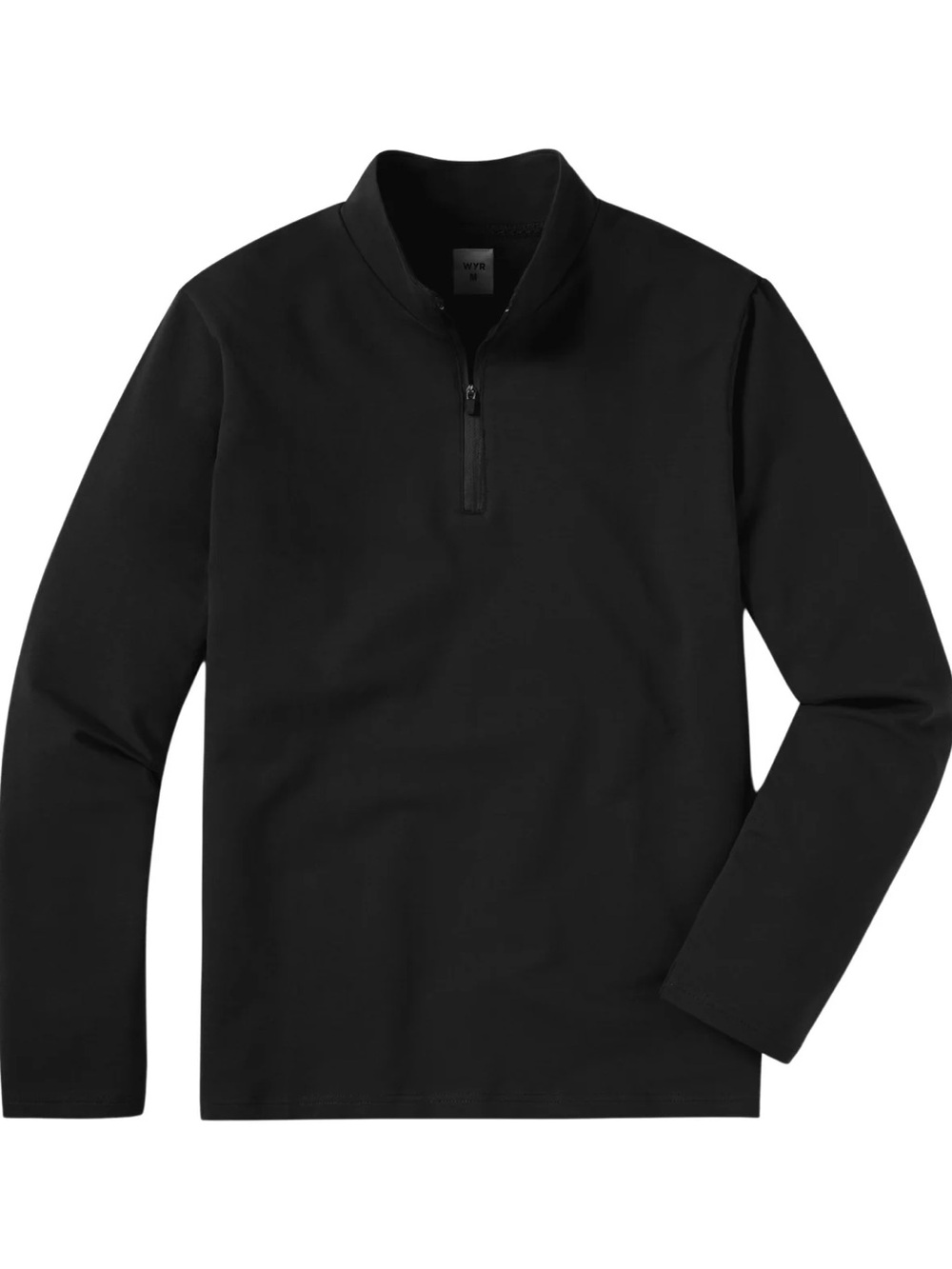 WYR Wear Men's Black Quarter-Zip Sweatshirt - size Medium